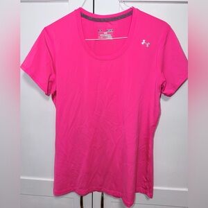 Under Armour Bright Pink Short Sleeve Performance Tee